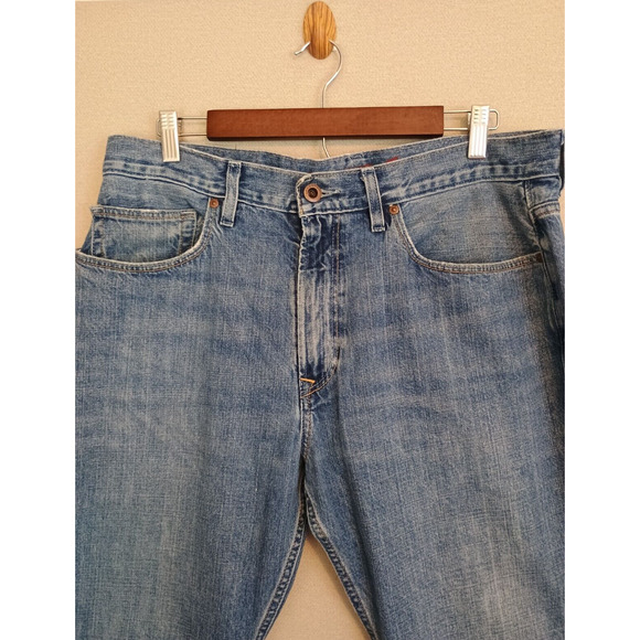 Lacoste Jeans Men 34 Blue Medium Wash Cotton Casual Classic Logo on Pocket Denim - Picture 6 of 16